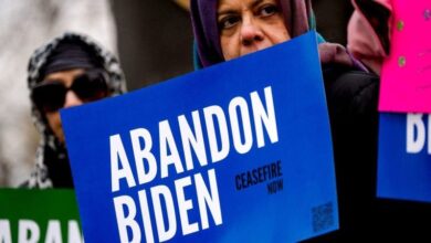 Photo of Pro-Palestinian group ‘Abandon Biden’ changes to ‘Abandon Harris’ ahead of election