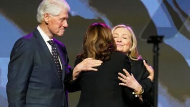 Photo of Hillary Clinton returns to DNC convention as reminder of ‘unfinished business’