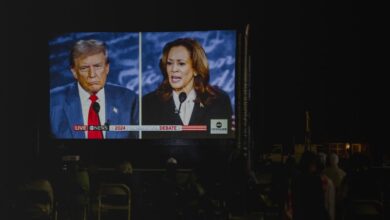 Photo of Harris significantly outspending Trump on television, digital ads