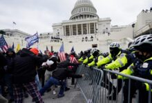 Photo of Jan. 6 rioter who assaulted police gets weekends in jail for a year