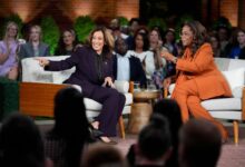 Photo of With abortion in focus, Harris’s event with Oprah prompts cheers and tears