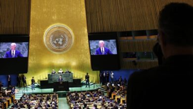 Photo of Biden touts his global record at U.N. as Mideast violence erupts