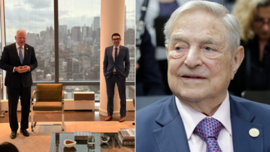 Photo of Walz blasted for huddling with George Soros’ son at NYC luxury apartment: ‘Billionaire nepo baby’