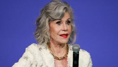 Photo of ‘Orange Man’ Trump will jail protesters, Jane Fonda claims at Harris event for overseas voters