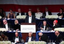 Photo of Trump delivers profanity, below-the-belt digs at Catholic charity banquet