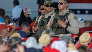 Photo of Man arrested outside Trump event in Calif. over illegal possession of guns