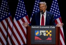 Photo of Harris, Democrats seize on Trump comments insulting Detroit