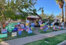 Photo of This campaign sign graveyard is bringing election losers back from the dead