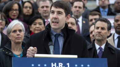 Photo of California Democrat Josh Harder declares victory in House race