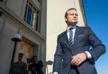 Photo of Hegseth arrives for 1st day at Pentagon stressing Defense’s mission to protect ‘sovereign territory of the US’