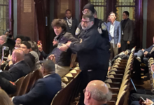 Photo of ‘Scream night’: Climate activists repeatedly disrupt DNC leadership meeting