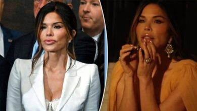 Photo of Lauren Sanchez tones down look after backlash for racy inauguration outfit