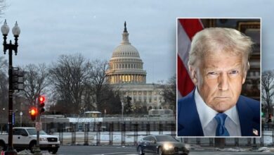 Photo of Trump, GOP leaders meet at White House as president plans visit to NC, defends executive orders