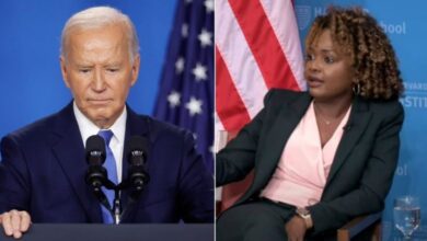 Photo of Karine Jean-Pierre ripped over ‘firing squad’ recap of Biden’s exit from race: ‘Still doesn’t understand’