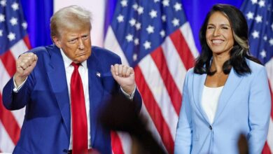 Photo of Tulsi Gabbard sworn in at White House hours after Senate confirmation