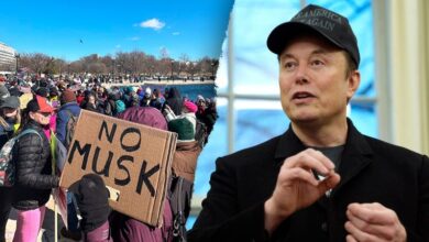 Photo of Elon Musk protests to target lawmakers, Tesla dealerships as progressives decry ‘extremist cuts’