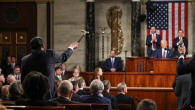 Photo of Speaker Johnson slams Dem Rep. Green’s ‘egregious behavior’ during Trump’s address