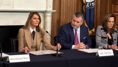 Photo of Melania Trump speaks on Capitol Hill for first time in roundtable focused on punishing revenge porn