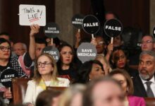 Photo of ‘Squad’ member delivers real-time whiteboard responses to Trump: ‘No king!’